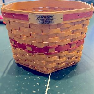 Longaberger 1997 Snowflake Basket